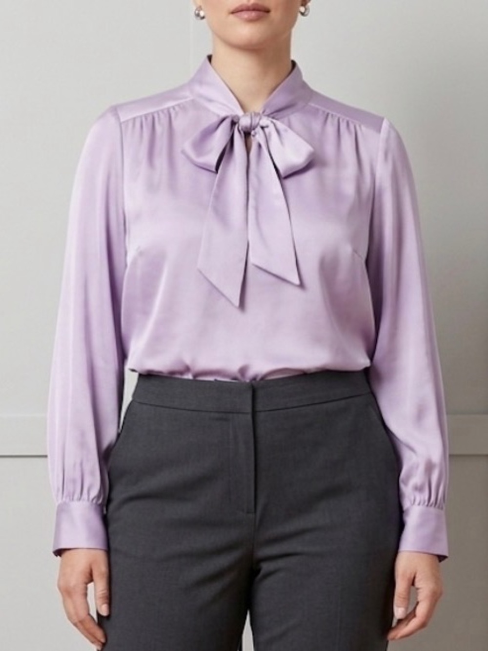 Torrid Bow Tie Blouse - Lavender